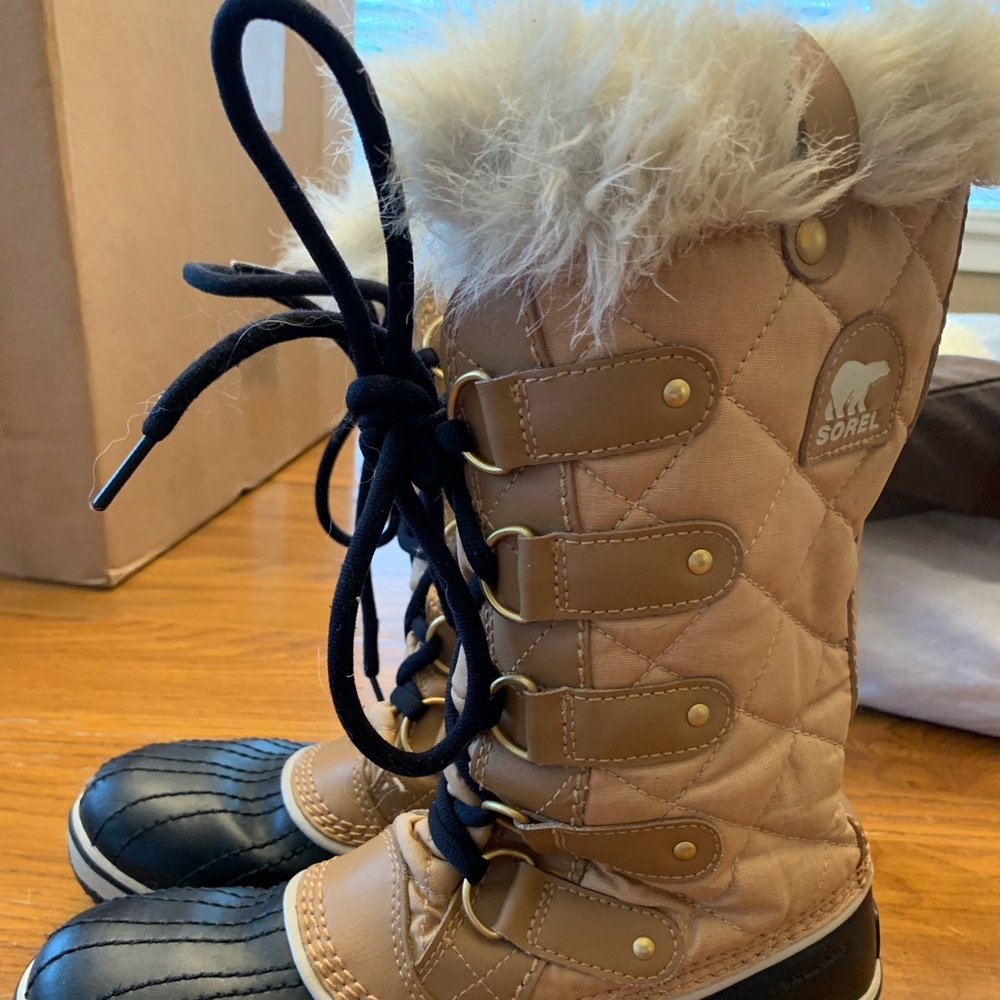 Sorel waterproof winter boots.  Not worn much and in great condition.
